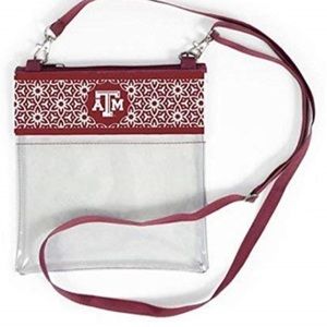 Officially Licensed A&M Purse TAMU Desden Approved Clear Bag / Lanyard included